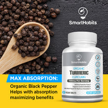 Load image into Gallery viewer, Turmeric Curcumin Complex with Black Pepper 60 Vegan Caps