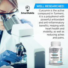 Load image into Gallery viewer, Turmeric Curcumin Complex with Black Pepper 60 Vegan Caps